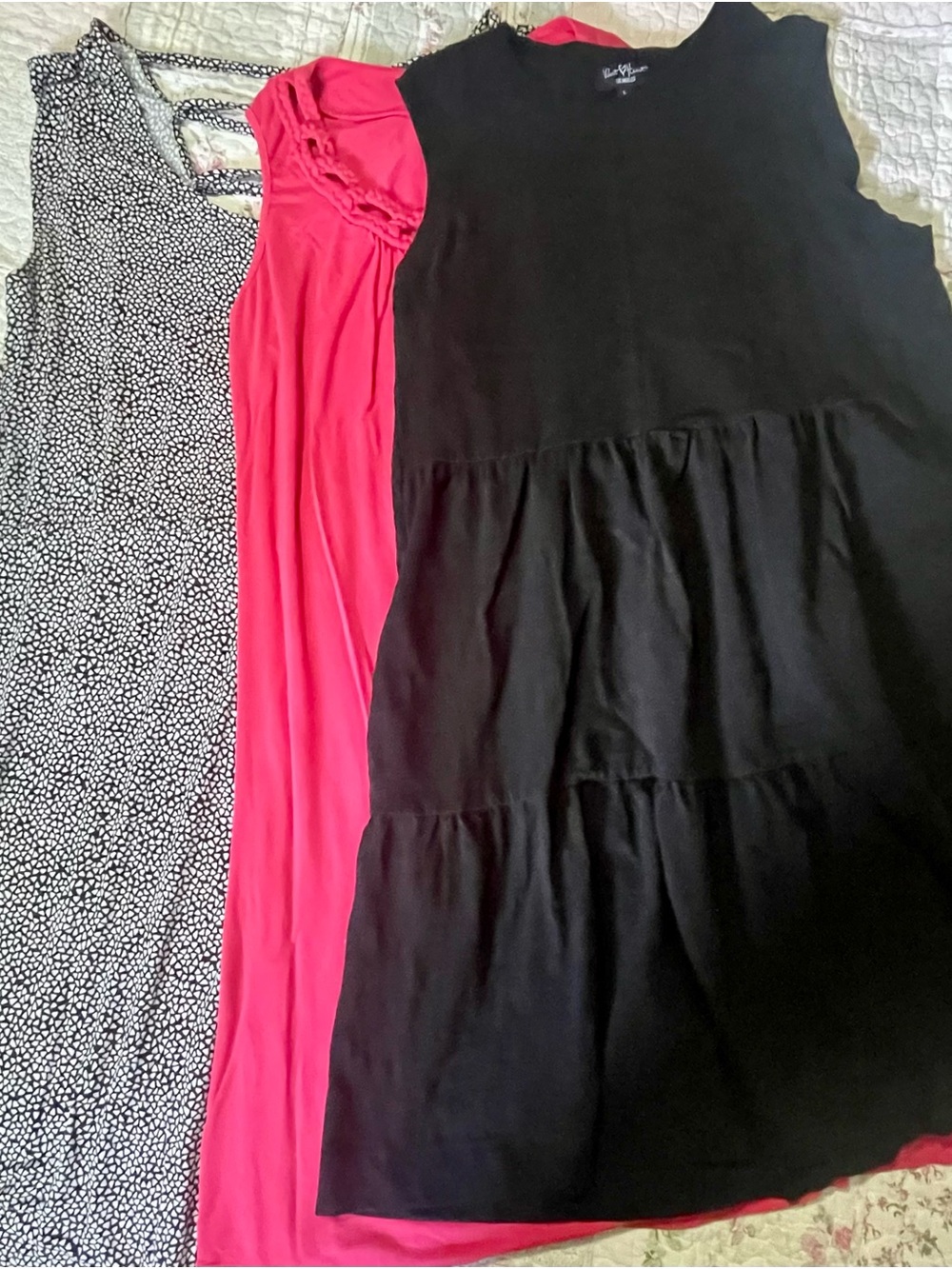 Women’s Sleeveless Dress Bundle of 3 Size L Velvet Heart a.n.a Chienne Petite